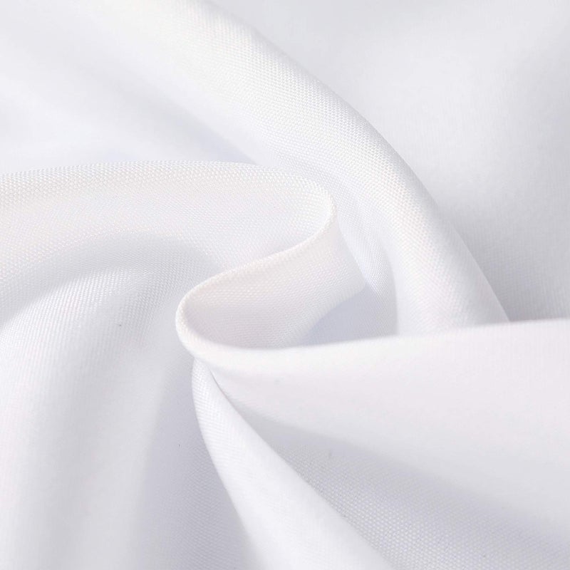 Cupuamon 70 inch Round Tablecloth Washable Polyester Table Cloth Decorative Table Cover for Wedding Party Dining Banquetï¼ˆ70 inch,Whiteï¼‰ - Image 4